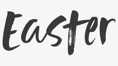 Transparent Christian Easter Black And White Clipart - Calligraphy, HD Png Download, Transparent PNG