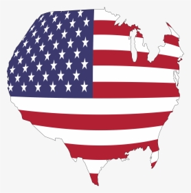 America Map With The American Flag - Stock Exchange, HD Png Download, Transparent PNG