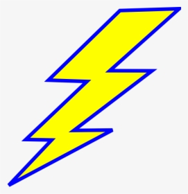 Lightening Clipart Electric Spark - Lightning Bolt Yellow And Blue, HD Png Download, Transparent PNG