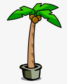 Palm Tree Sprite - Club Penguin Palm Tree, HD Png Download, Transparent PNG