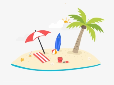 Summer Palm Tree Png Clipart - Illustration, Transparent Png, Transparent PNG