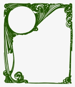 Clipart Curly Big Image - Frame Png Transparent Green, Png Download, Transparent PNG
