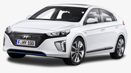 Hyundai Ioniq White Car Png Image - Hyundai Ioniq Hybrid Price, Transparent Png, Transparent PNG