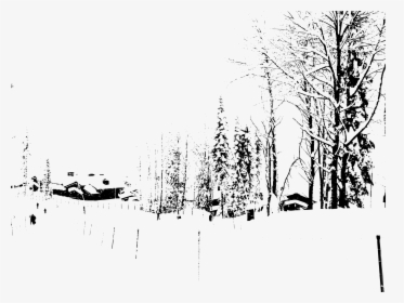 Sochi 2014 Olympic Village In Snow Clip Arts - Snow Village Black And White, HD Png Download, Transparent PNG