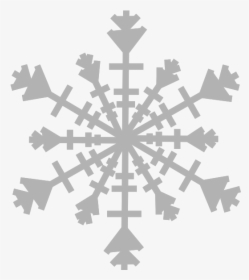 Snowflake Png Grey, Transparent Png, Transparent PNG