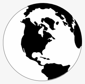 Globe Clipart Black And White, HD Png Download, Transparent PNG
