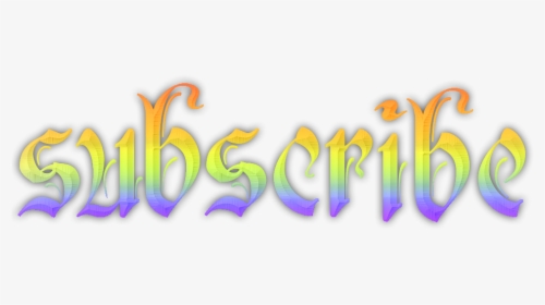 Rainbow Subscribe Free To Use Quq By Thetoxicdoctor - Subscribe Png Rainbow, Transparent Png, Transparent PNG
