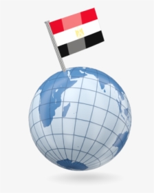 Earth With Flag Pin - Sphere, HD Png Download, Transparent PNG