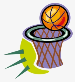 Womens Basketball Female Clip Art - Basketball Hoop And Ball, HD Png Download, Transparent PNG