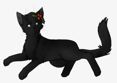 Black Cat Clipart Warrior Draw Hollyleaf From Warriors - Hollyleaf Warrior Cats Cartoon, HD Png Download, Transparent PNG