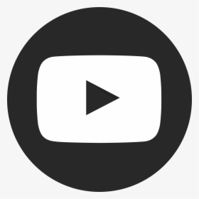 Black Play Button Png - Youtube Logo Vector White, Transparent Png, Transparent PNG