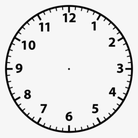 Clock Face Digital Clock Time Clip Art - Blank Analogue And Digital Clock, HD Png Download, Transparent PNG