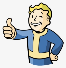 Fallout Thumbs Up Png - Vault Boy Skeleton, Transparent Png, Transparent PNG