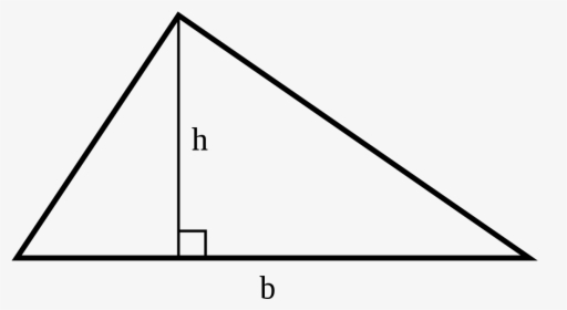 Triangle With Height Line, HD Png Download, Transparent PNG