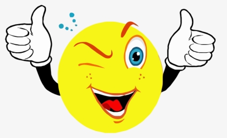 Smiley Face Clip Art - Smiley Face With Thumbs Up, HD Png Download, Transparent PNG
