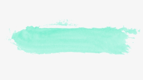 Watercolor Teal Brush Stroke, HD Png Download, Transparent PNG