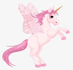 Transparent Unicorn Clipart - Pink Unicorn With Transparent Background, HD Png Download, Transparent PNG
