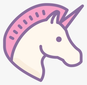 This Icon Represents A Unicorn - Transparent Unicorn Icon, HD Png Download, Transparent PNG