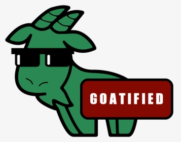Goatified Sticker, A Goat Wearing Glasses - Goat Wearing Glasses Png, Transparent Png, Transparent PNG