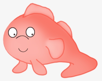 Strange Red Cartoon Fish - Cartoon Fish Png, Transparent Png, Transparent PNG