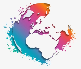Colourful Globe Png Image - Transparent Background World Globe Png, Png Download, Transparent PNG