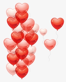 Balloons Hearts Png Transparent - Heart Balloons Png, Png Download, Transparent PNG