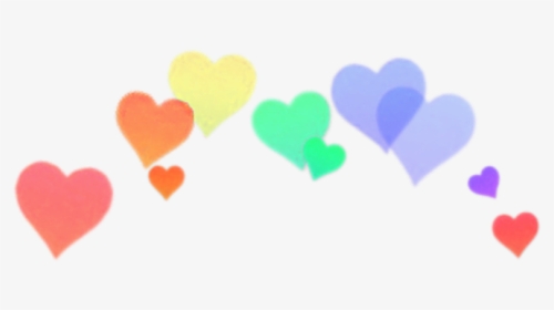 Sticker By Rileyy - Rainbow Heart Crown Png, Transparent Png, Transparent PNG