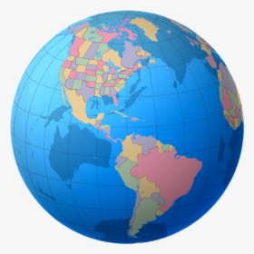 Globe Colourful Free On - Americas Globe Png, Transparent Png, Transparent PNG