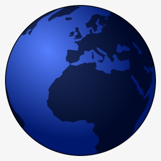 Blue Globe Svg Clip Arts - Vector Globe Png Transparent, Png Download, Transparent PNG