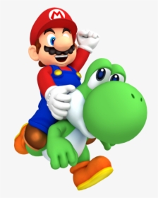 Mario Ride On Yoshi, HD Png Download, Transparent PNG
