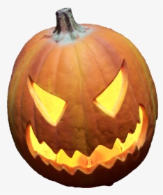 Pumpkin Png Halloween - Evil Pumpkin Face Easy, Transparent Png, Transparent PNG