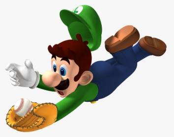 Luigi, Superstar, Mario - Mario Super Sluggers Luigi, HD Png Download, Transparent PNG