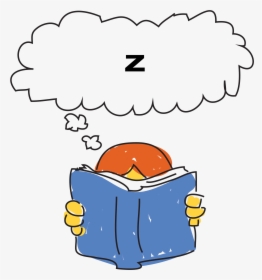 Reading With Thought Bubble - Imagination Clip Art, HD Png Download, Transparent PNG
