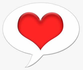 Cute Thought Bubble Png - Speech Bubble With Heart Clipart, Transparent Png, Transparent PNG