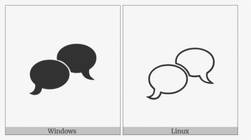 Left Thought Bubble On Various Operating Systems - Illustration, HD Png Download, Transparent PNG