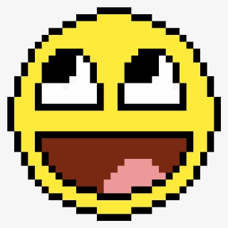 Smile Pixel Art - Minecraft Pixel Art Easy, HD Png Download, Transparent PNG