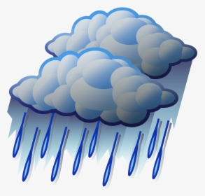 Clipart Rain Rainfall - Heavy Rain Clipart, HD Png Download, Transparent PNG