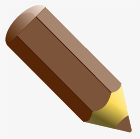 Cylinder,angle,colored Pencil - Brown Color Pencil Clipart, HD Png Download, Transparent PNG