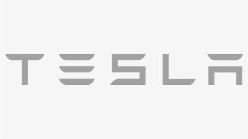 Tesla Logo Transparent - Tesla Letters Logo Black, HD Png Download, Transparent PNG