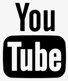 Youtube Logo White Png Clipart Free Download - Youtube Icon Png Black, Transparent Png, Transparent PNG