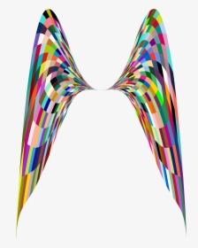 Colorful Geometric Angel Wings Clip Arts - Colorful Angel Wings Transparent, HD Png Download, Transparent PNG