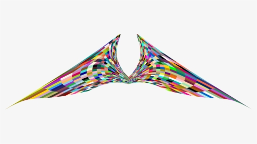 Colorful Geometric Angel Wings 2 Clip Arts - Wings Geometric Png, Transparent Png, Transparent PNG