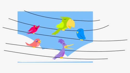 Birds Music Notes Free Picture - Music Lines Bird Png, Transparent Png, Transparent PNG