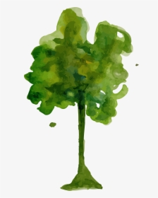 Watercolor Trees Png - Transparent Watercolor Tree Png, Png Download, Transparent PNG