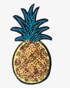 Sequins Golden Pineapple Patch - Regnbue Ananas, HD Png Download, Transparent PNG