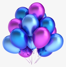 Balloon Png Image - Blue And Purple Balloons, Transparent Png, Transparent PNG