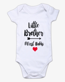 Funcart Little Brother, First Rakhi Baby Romper   Title - חולצות יומולדת לאבא, HD Png Download, Transparent PNG