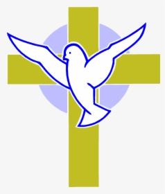 Marvellous Design Cross And Dove Images Tattoo Clipart - Cross With Dove Png, Transparent Png, Transparent PNG