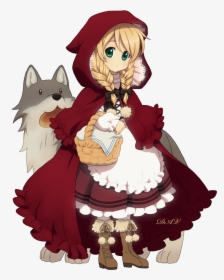 Grandma Clipart Cute Anime - Little Red Riding Hood Cute, HD Png Download, Transparent PNG
