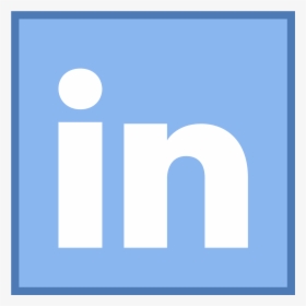 White Linkedin Logo Png - Blue Svg Icon Linkedin, Transparent Png, Transparent PNG